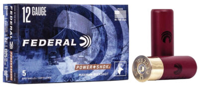 Federal F12700 Power-Shok Magnum 12Gauge 2.75″ 9Pellets 1 3/16oz 00BuckShot 5 Per Box/50 Case