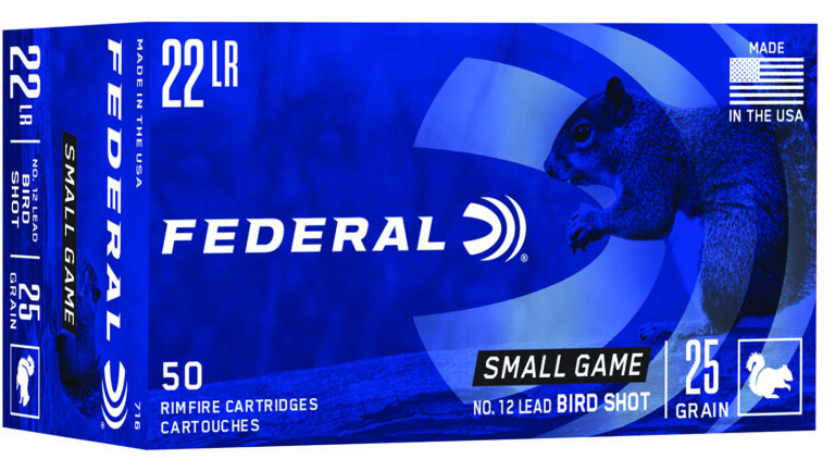 Federal 716 Small Game & Target  22LR 25gr #12 Lead Bird Shot 50 Per Box/50 Case