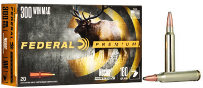 Federal P300WD2 Premium  300 Win Mag 180 gr Nosler Partition (NP) 20 Bx/ 10 Cs