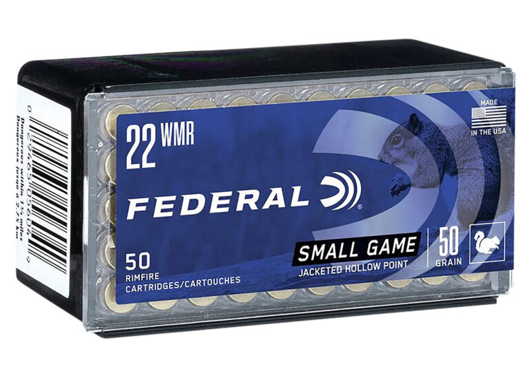 Federal 757 Small Game & Target 22WMR 50gr Jacketed Hollow Point 50 Per Box/60 Case