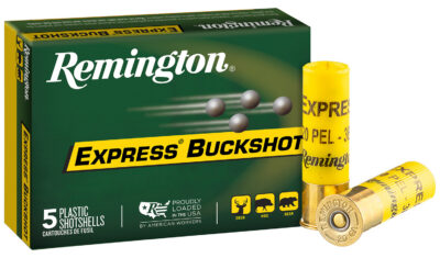 Remington Ammunition 20630 Express Buckshot 20Gauge 2.75″ 3Buck Shot 5 Per Box/50 Case