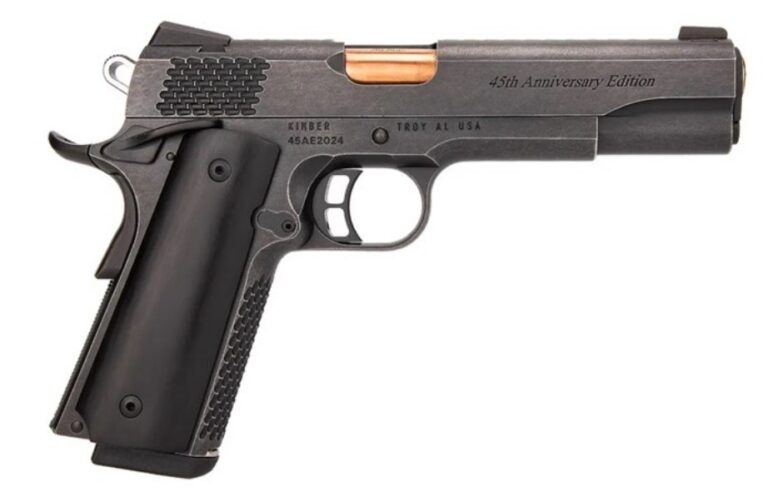 KIMBER 45TH ANNIVERSARY 1911 45ACP 5" BLK DISTRESSED 2-8RD MAGS