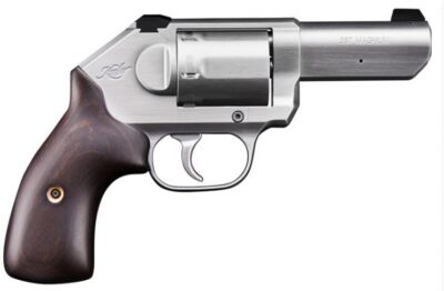 Kimber Mfg, Inc 3400011CA K6S *CA Compliant DAO 357 Mag 6 Shot 3″ Brushed Stainless Steel Barrel, Cylinder & Frame, Large Smooth Walnut Grip, Concealed Hammer