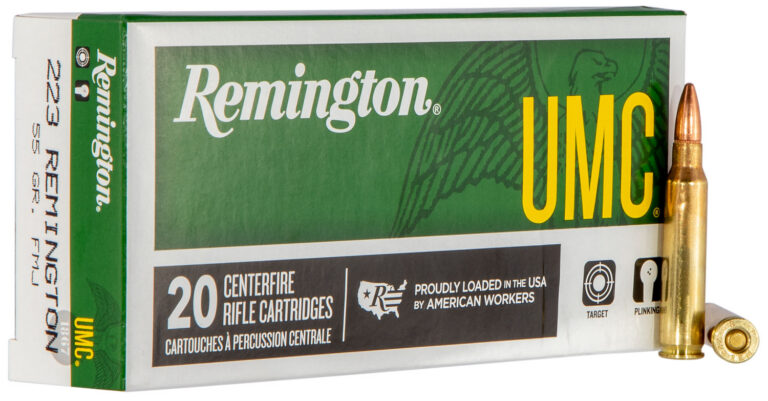 Remington Ammunition L223R3 UMC 223 Rem 55 gr Full Metal Jacket (FMJ) 20 Bx/ 10