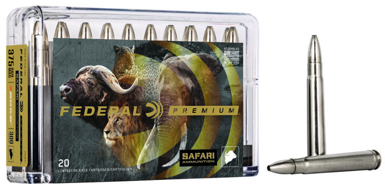 Federal P375T1 Premium Safari Cape-Shok 375 H&H Mag 300 gr Trophy Bonded Bear Cl