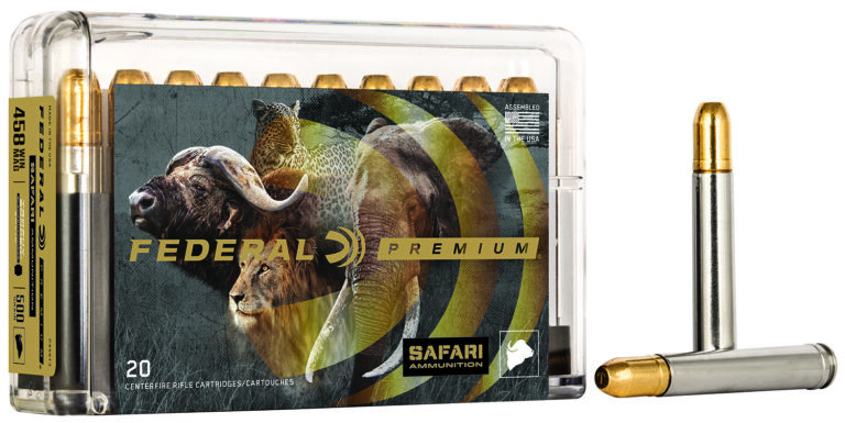 Federal P458T3 Premium Safari Cape-Shok 458 Win Mag 500 gr Trophy Bonded Sledgeh