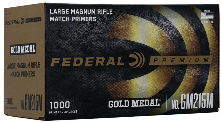 Federal Premium Gold Medal Rifle Primers Large Mag 1000 ct. HAZ