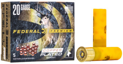 PREMIUM 20 GAUGE 3” #2 BUCKSHOT SHOTGUN AMMO PREMIUM 20 GAUGE 3” 18-PELLET #2 BUCKSHOT 5/BOX