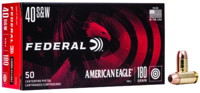 Federal AE40R1 American Eagle Handgun 40S&W 180gr Full Metal Jacket 50 Per Box/20 Case