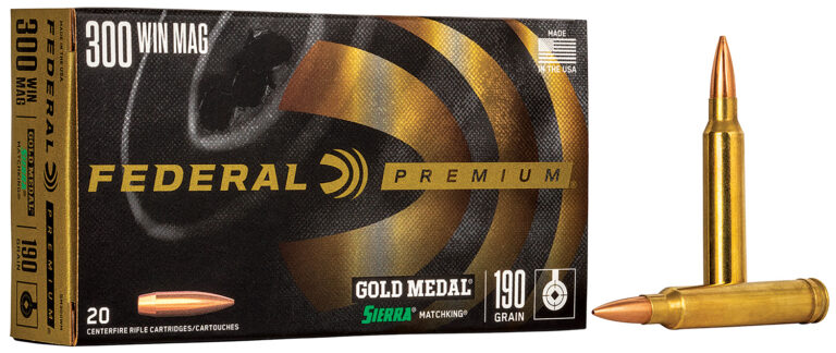 GOLD MEDAL MATCH AMMO 300 WIN MAG 190GR HPBT 300 WINCHESTER MAGNUM 190GR MATCHKING HPBT 20/BOX