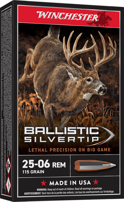 Winchester Ammo SBST2506 Ballistic Silvertip  25-06 Rem 115 gr Polymer Tip 20 Bx