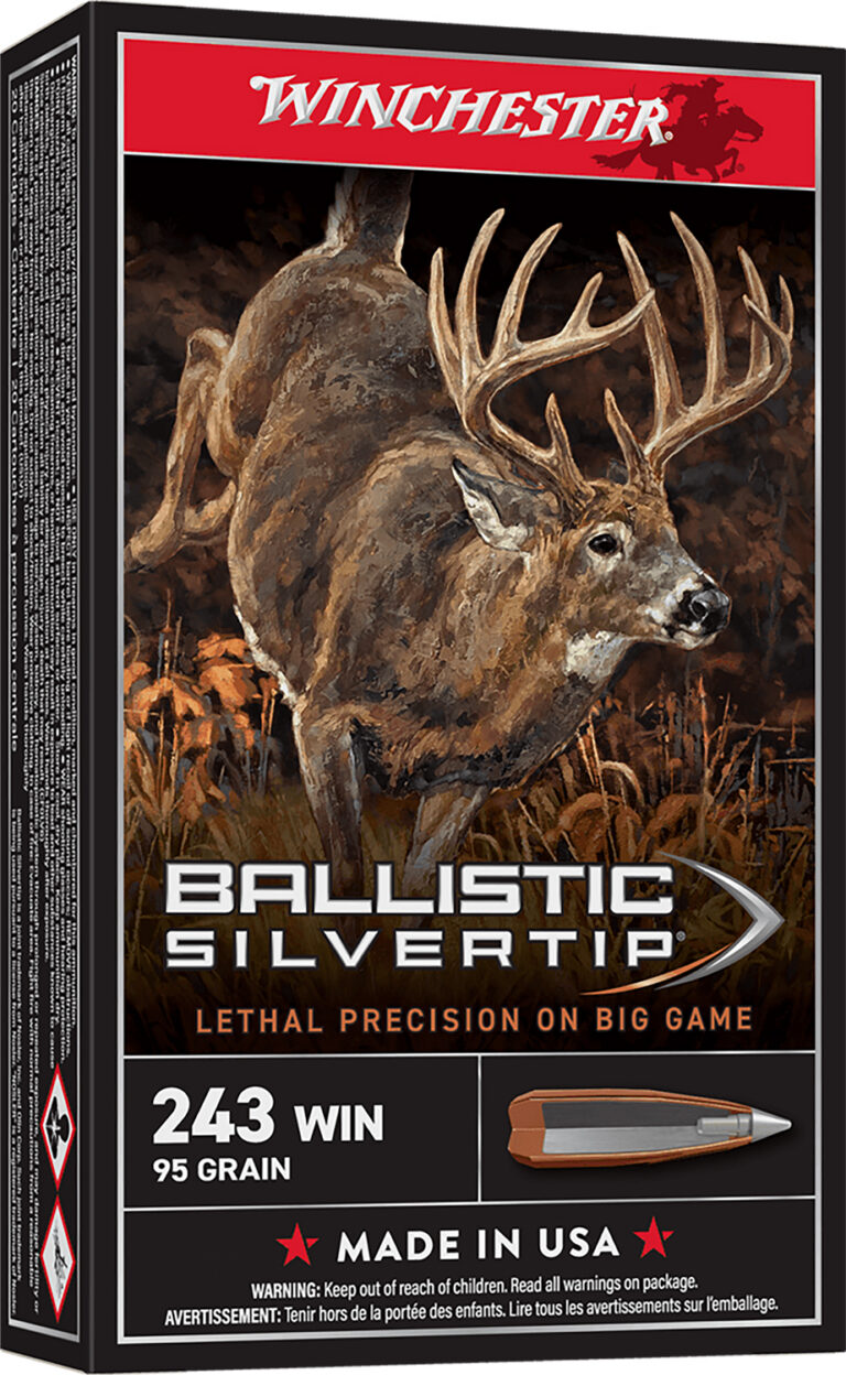 Winchester Ammo SBST243 Ballistic Silvertip  243Win 55gr Fragmenting Polymer Tip 20 Per Box/10 Case