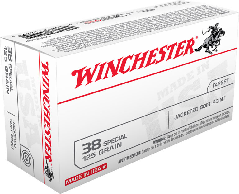 Winchester Ammo USA38SP USA 38 Special 125 gr Jacketed Soft Point (JSP) 50 Bx/