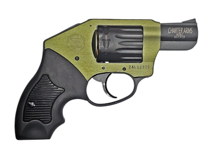 CHARTER ARMS PATHFINDER OFF DUTY 22 MAG 2IN BARREL OD GREEN WITH BLACK COMPONENTS COMPACT RUBBER GRIP