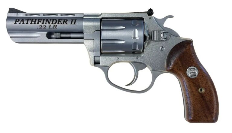 CA PATHFINDER II 22LR 3.5 SS 8RD WOOD GRIPS