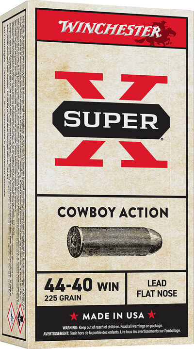Winchester Ammo USA4440CB Super-X Cowboy 44-40 Win 225 gr Lead Flat Nose (LFN) 5