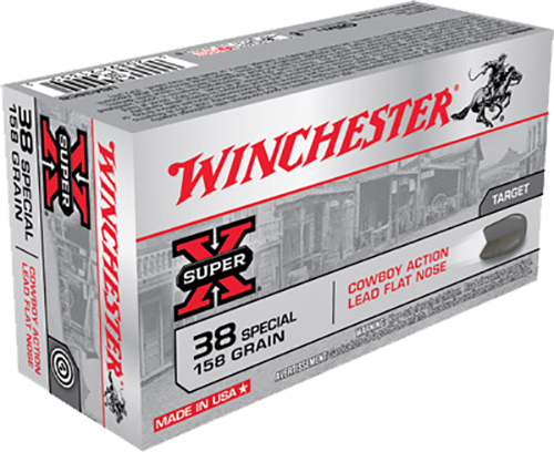 Winchester Ammo USA38CB USA Cowboy 38 Special 158 gr Lead Flat Nose (LFN) 50 Bx/