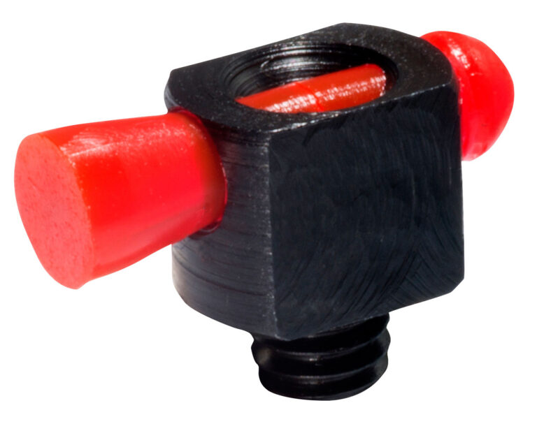 HiViz BD1008R Spark II Bead Replacement Front Sight  Black | Red Fiber Optic Universal Threads