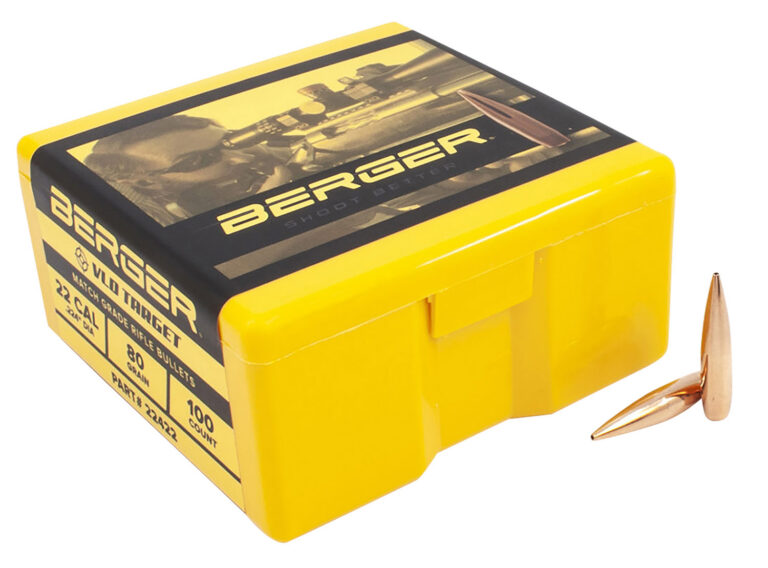 VLD TARGET 22 CALIBER (0.224'') VLD BOAT TAIL BULLETS 22 CALIBER (0.224'') 80GR VLD BOAT TAIL 100/BOX