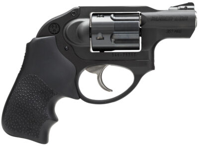 Ruger 5450 LCR  Small Frame 357 Mag 5rd 1.87″ Matte Black Steel Barrel, Black PVD Cylinder, Matte Black Stainless Steel Frame, Hogue Tamer Monogrip Grip, Concealed Hammer