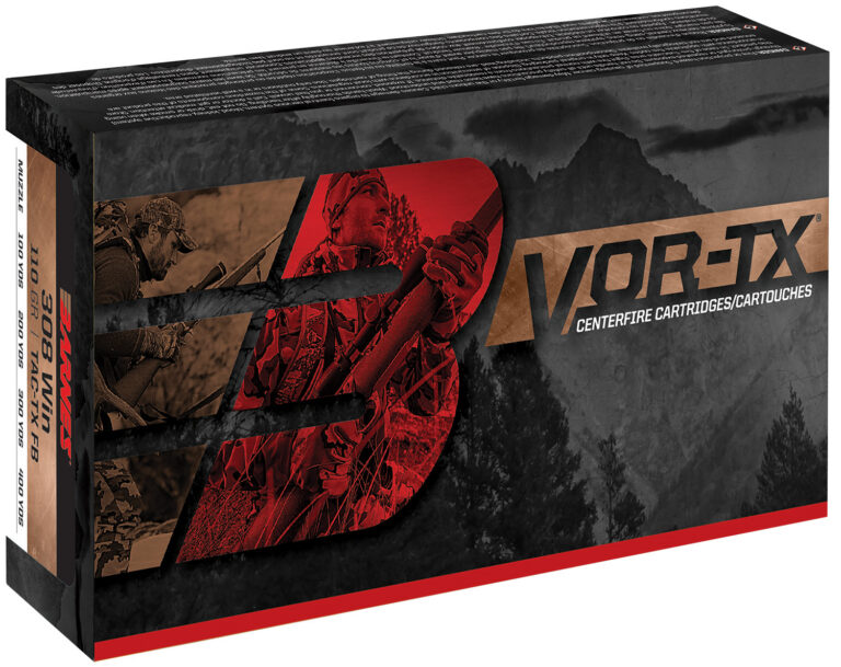 Barnes Bullets 21541 VOR-TX Rifle 308Win 168gr Tipped TSX Boat Tail 20 Per Box/10 Case
