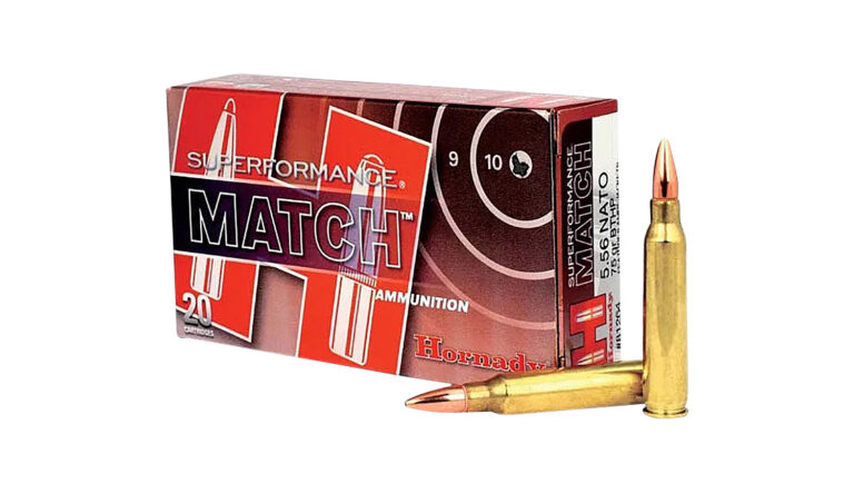 SUPERFORMANCE® 5.56 NATO MATCH BOAT TAIL HOLLOW POINT RIFLE AMMO SUPERFORMANCE 5.56 NATO 75GR MATCH BT HOLLOW POINT 20/BOX