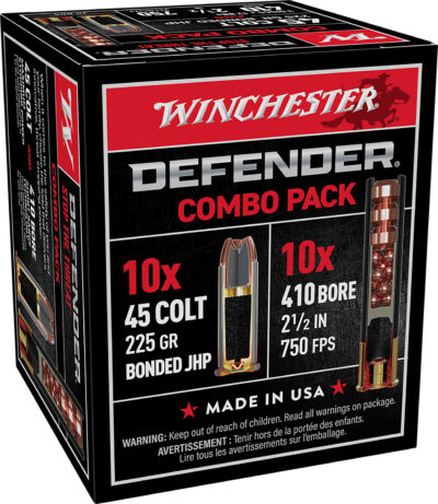 Winchester Ammo S41045PD Defender  410/45 Colt (LC) 2.5″ 1/2 oz 3 Defense Discs/
