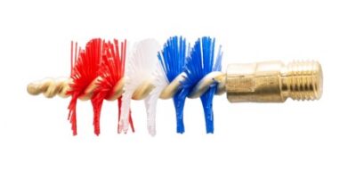 Pro-Shot PS20 Shotgun Bore Brush Patriot 20 Gauge Brass Core Nylon Bristle (Red,