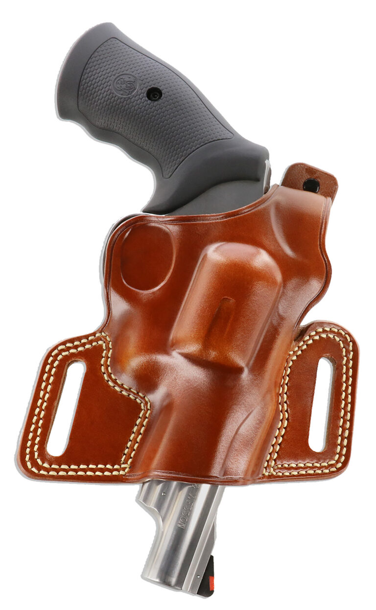 Galco SIL104 Silhouette High Ride Belt 4" S&W L Frame Leather Tan