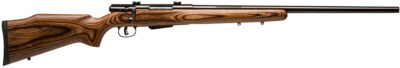 Savage Arms 19140 25 Lightweight Varminter 22 Hornet 4+1 Cap 24″ Matte Black Rec/Barrel Natural Brown Laminate Stock Right Hand (Full Size)