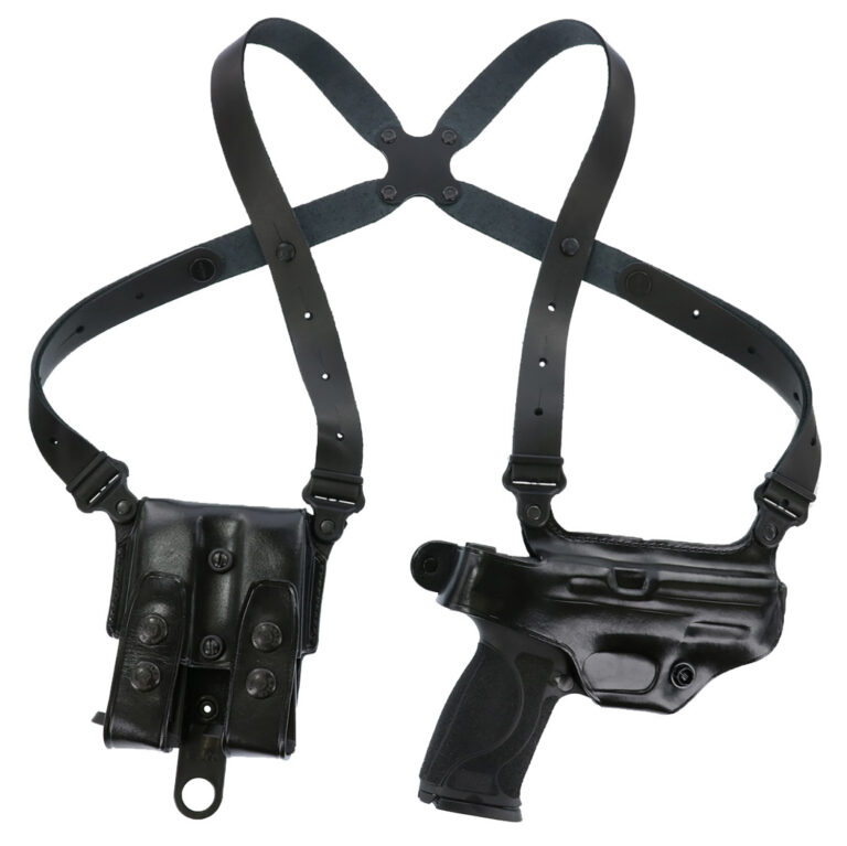 Galco MC212B Miami Classic Shoulder System Black Leather 5" 1911 Right Hand