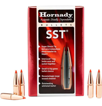 Hornady Bullet, 7.62mm .310 123 Gr Sst, Rds/ SST 7.62MM CAL. (.310”) 123GR POLYMER TIP BOAT TAIL 100/BOX