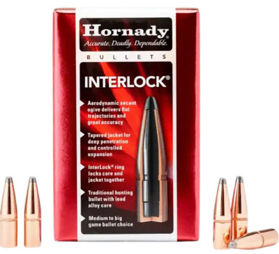 Hornady 405 Winchester .411 300 GR SP INTERLOCK .405 CALIBER (0.411”) 300GR SPIRE POINT 50/BOX