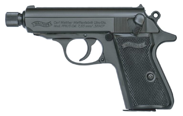 WALTHER PPK/S SD THREADED BLACK 32ACP PSTL 8RD