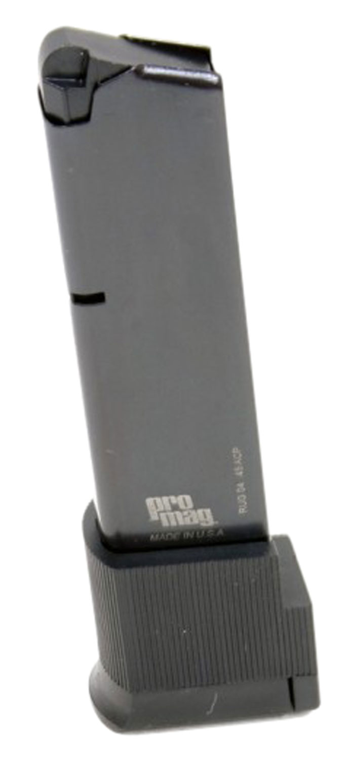 ProMag RUG04 Standard 10rd Extended 45 ACP Fits Ruger P90/P97 Blued Steel