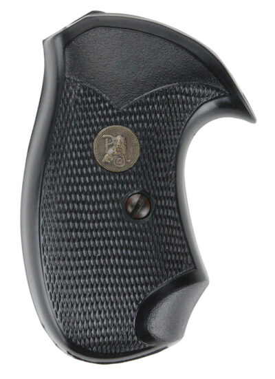 Pachmayr 03255 Compact Pistol Grip S&W J Frame Square Butt Black Rubber