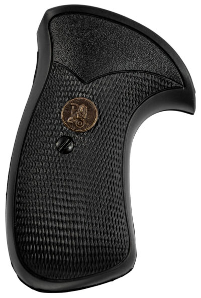 Pachmayr 03270 Compact Pistol Grip S&W K/L Frame Round Butt Black Rubber