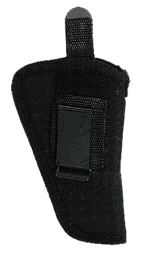 Uncle Mike’s 21106 GunMate Hip Holster Size 06 Black Tri-Laminate Belt Clip/Belt Loop Fits Med Frame Pistol Fits 4″ Barrel Belt 2″ Wide Ambidextrous