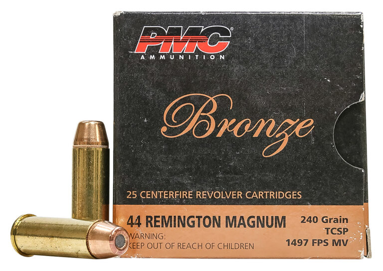 PMC 44D Bronze 44RemMag 240gr Truncated Cone Soft Point 25 Per Box/20 Case