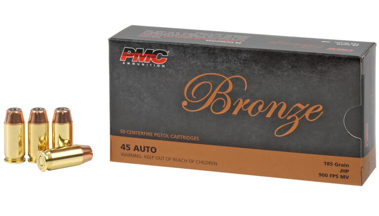 PMC Bronze Pistol Ammo 45 ACP JHP 185 gr. 50 rd.