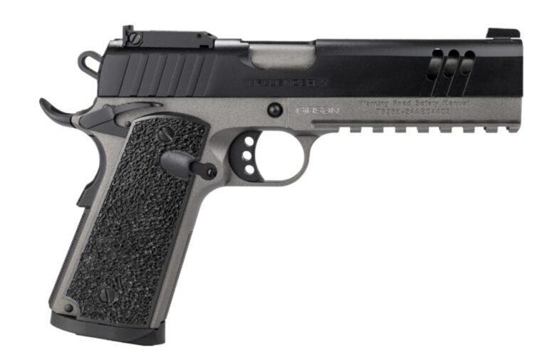 EAA GIRSAN INFLUENCER X 1911 FULL SIZE 10MM 5IN BARREL 9RD TWO TONE TUNGSTEN/BLACK 391520