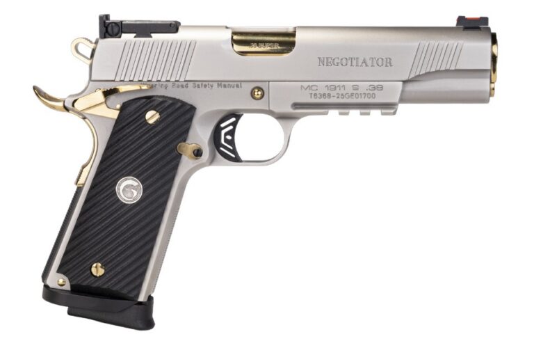 GIRSAN 1911 NEGOTIATOR 38SUP 5IN BARREL 9RD GOLD ACCENTS TALO 390399