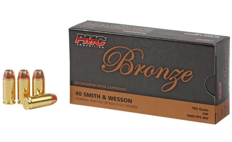 PMC 40B Bronze  40S&W 165gr Jacketed Hollow Point 50 Per Box/20 Case
