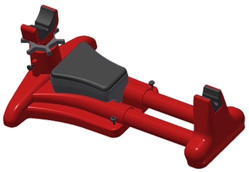 MTM Case-Gard KSR-30 K-Zone Shooting Rest Rifle/Handgun Red Plastic