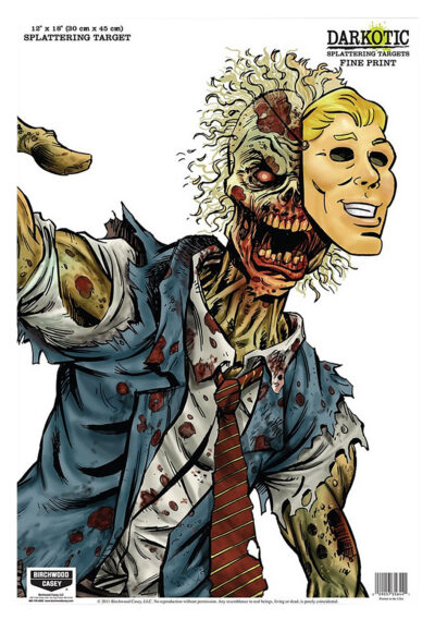 Birchwood Casey 35645 Darkotic Fine Print Zombie Lawyer Paper Hanging Universal 12″ x 18″ Multi-Color Impact Enhancement Splatter 8 Per Pkg