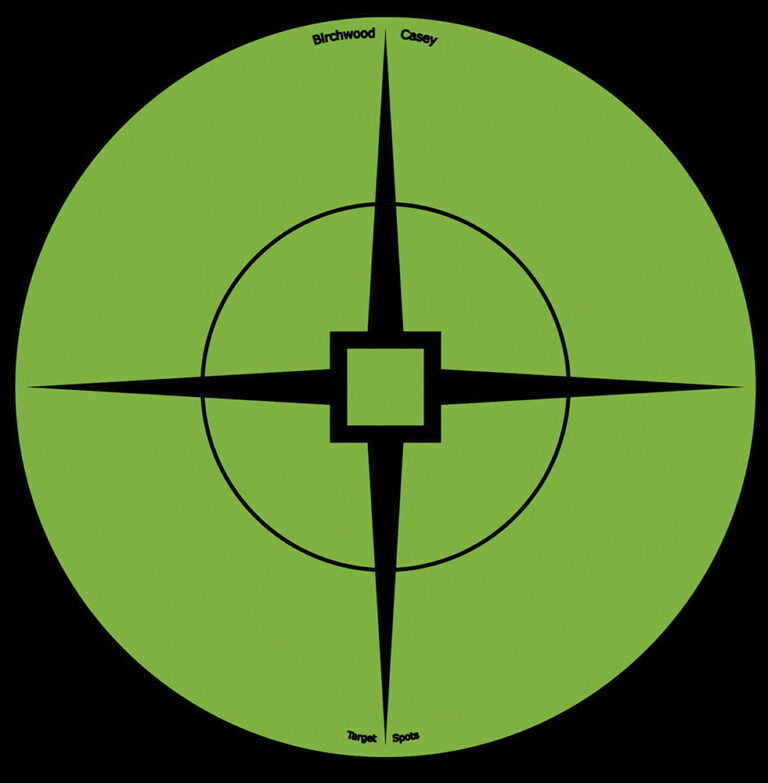 Birchwood Casey 33936 Target Spots  Self-Adhesive Paper Black/Green 6" Crosshair 10 Pack