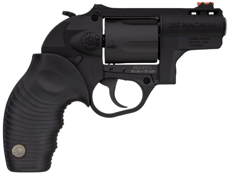 Taurus 2605021PLY 605 Poly Protector 38 Special +P or 357 Mag 5 Shot 2" Black Finish Barrel, Matte Black Oxide Finish Cylinder, Black Finish Polymer Frame & Black Ridged Rubber Grip