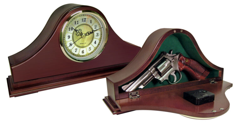 Peace Keeper MGC Mantle Gun Clock Personal Vault Magnetic Latch Front Panel Woo