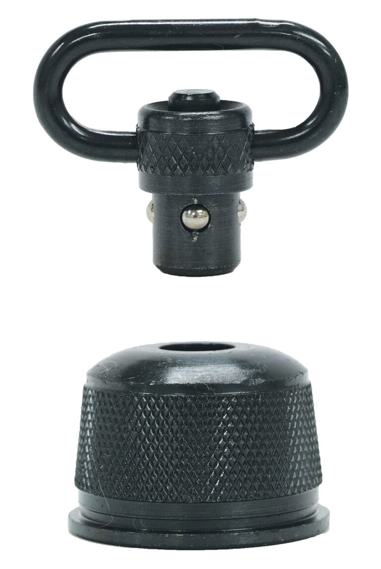 GrovTec US Inc GTSW296 Mag Cap  Shotgun 1" Push Button Black Oxide Remington 870 Express 12 Gauge Steel
