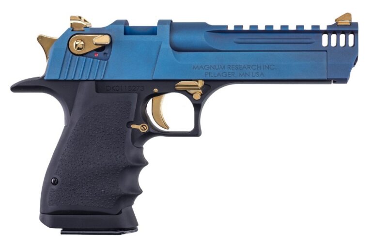 MGNM RSRCH LT WEIGHT DE357 PSTL CARBO BLUE/GOLD APPTMNTS 5" BARREL